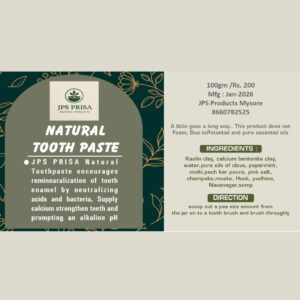 Natural Toothpaste